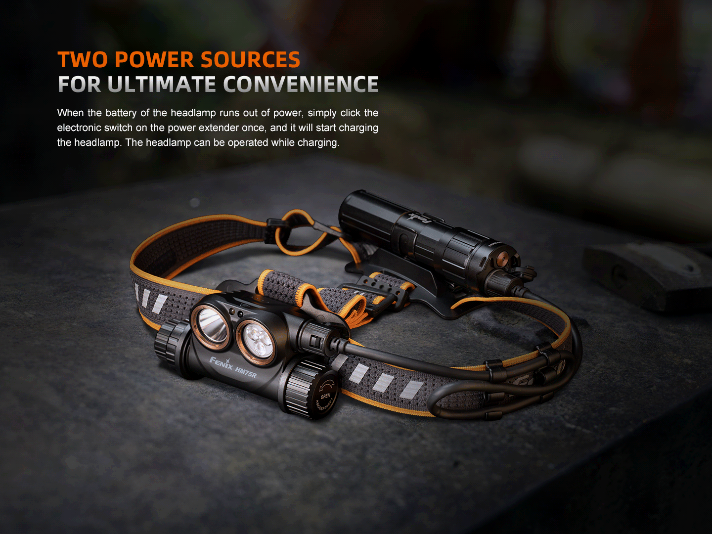 Palmarius Outdoors Fenix HM75R Rechargeable Industrial Headlamp - 1600 Lumens Headlamp