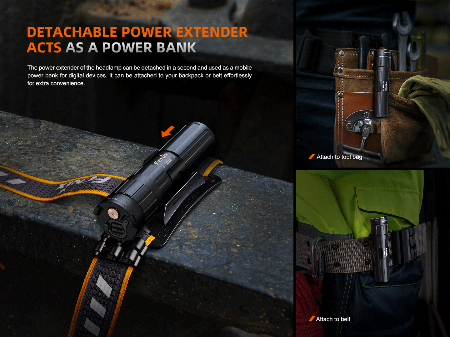 Palmarius Outdoors Fenix HM75R Rechargeable Industrial Headlamp - 1600 Lumens Headlamp