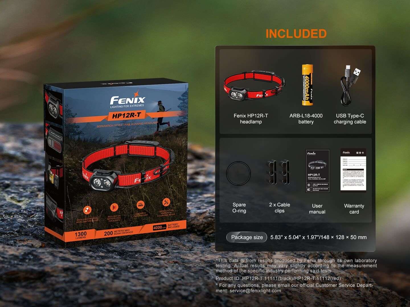 Palmarius Outdoors Fenix HP12R-T Balanced Trail Headlamp Headlamp