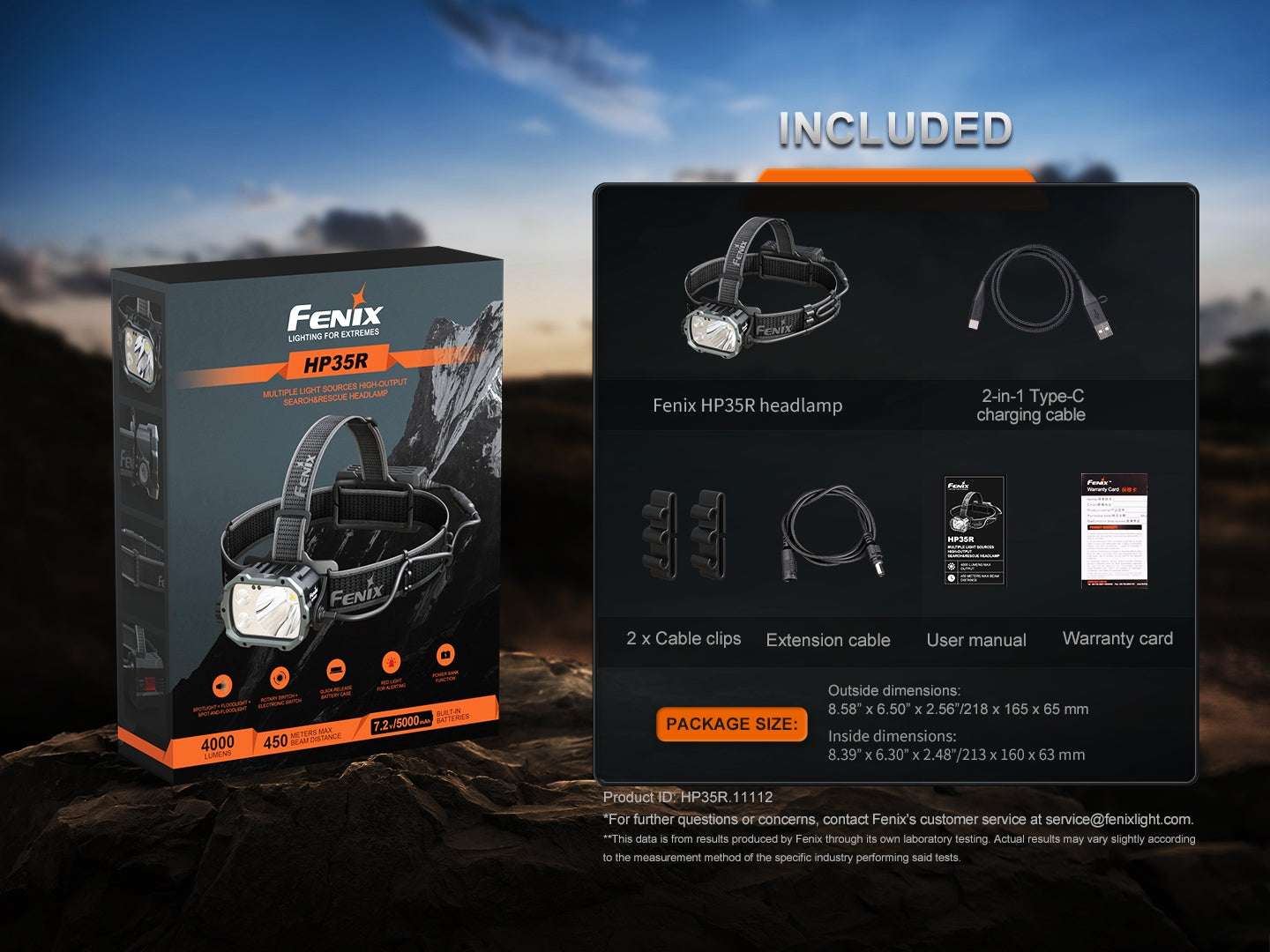 Palmarius Outdoors Fenix HP35R Search and Rescue Headlamp Headlamp