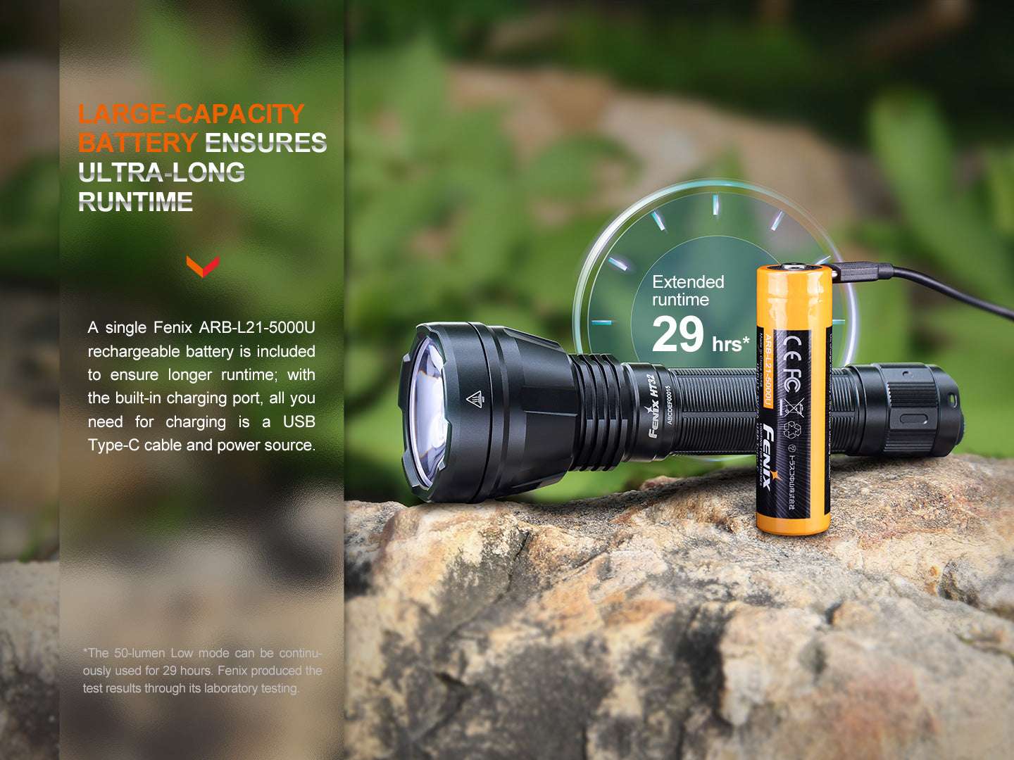 Palmarius Outdoors Fenix HT32 Hunting Flashlight with Red & Green Output Hunting Flashlight
