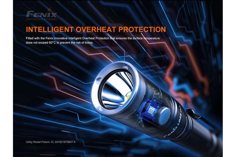 Palmarius Outdoors Fenix LD22 V2 Compact LED Flashlight - 800 Lumens EDC Flashlight