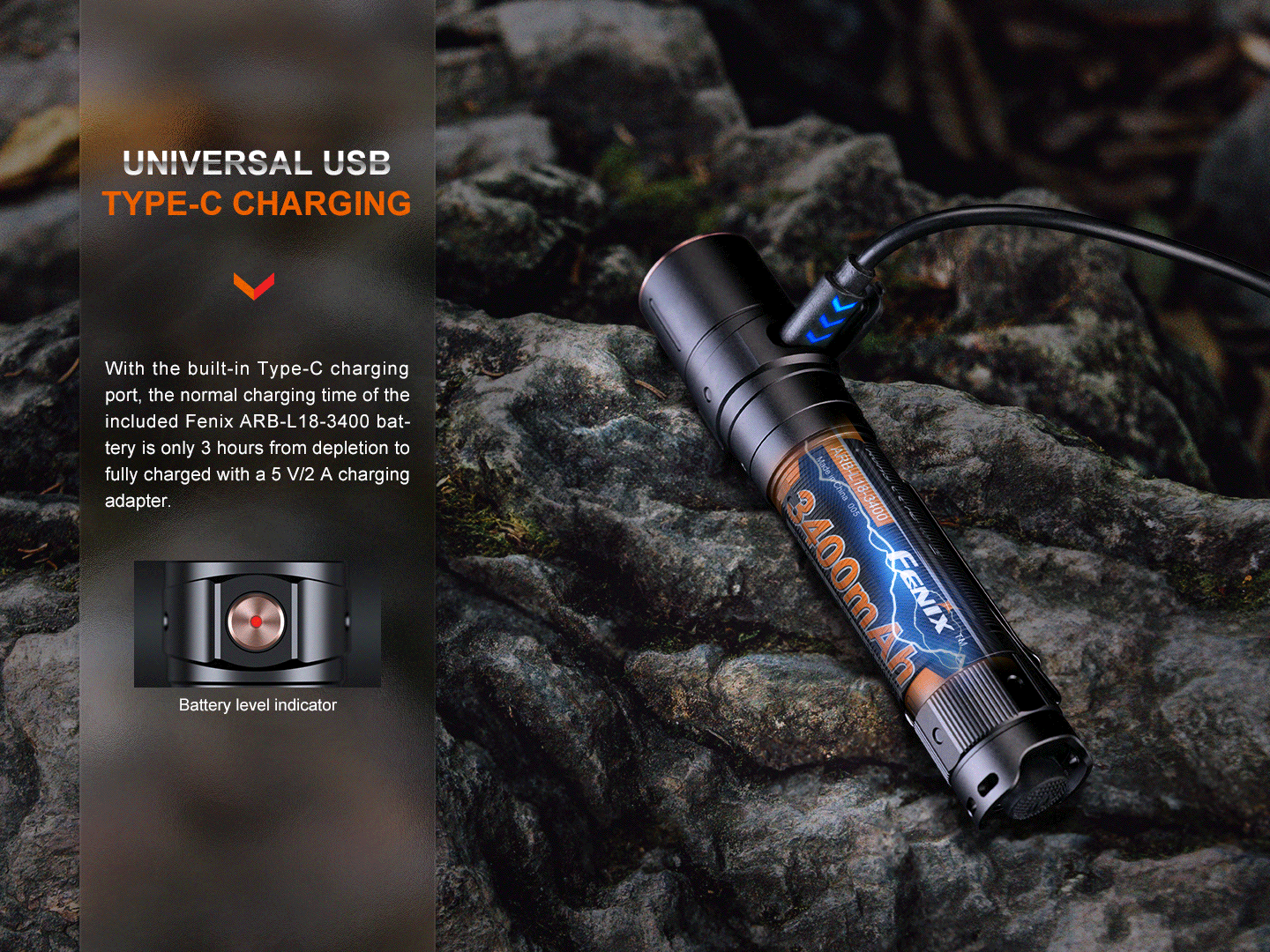 Palmarius Outdoors Fenix LD30R High-Performance Lightweight Flashlight EDC Flashlight