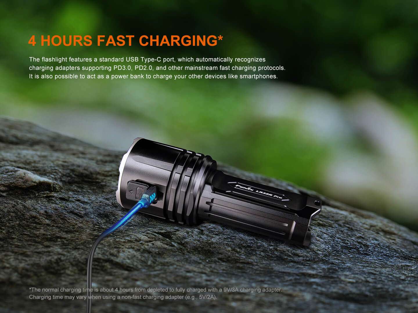 Palmarius Outdoors Fenix LR35R PRO Rechargeable Palm-Sized Searchlight Searchlight