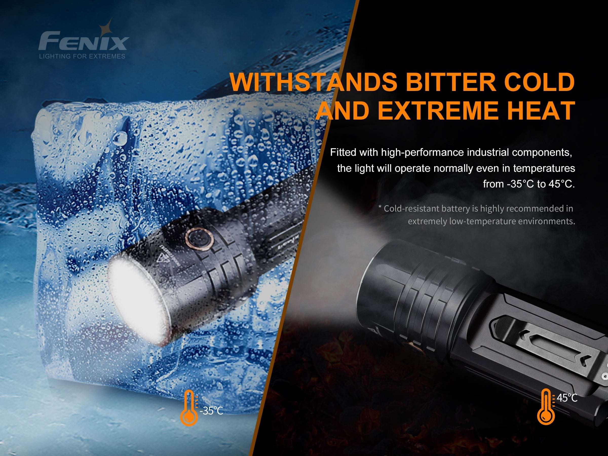 Palmarius Outdoors Fenix LR35R Rechargeable LED Flashlight - 10,000 Lumens Rechargeable Flashlight