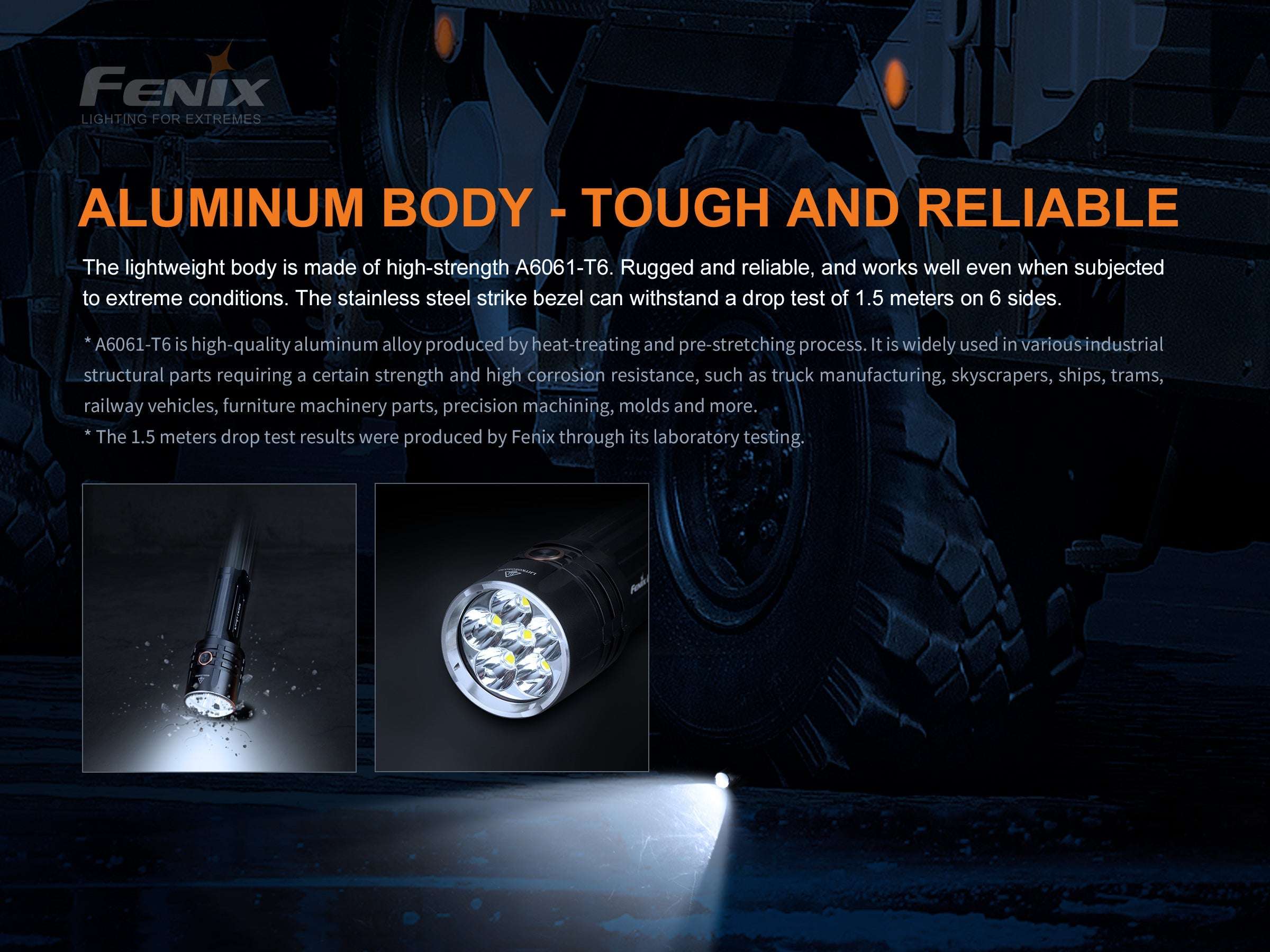 Palmarius Outdoors Fenix LR35R Rechargeable LED Flashlight - 10,000 Lumens Rechargeable Flashlight