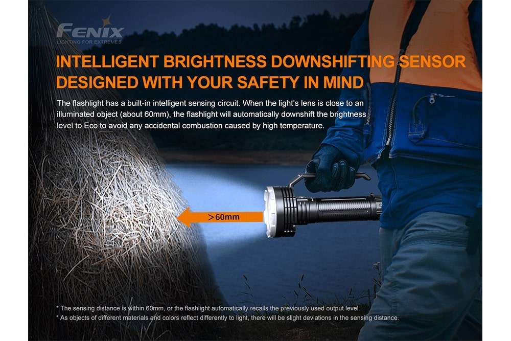 Palmarius Outdoors Fenix LR80R Rechargeable LED Searchlight - 18000 Lumens Searchlight