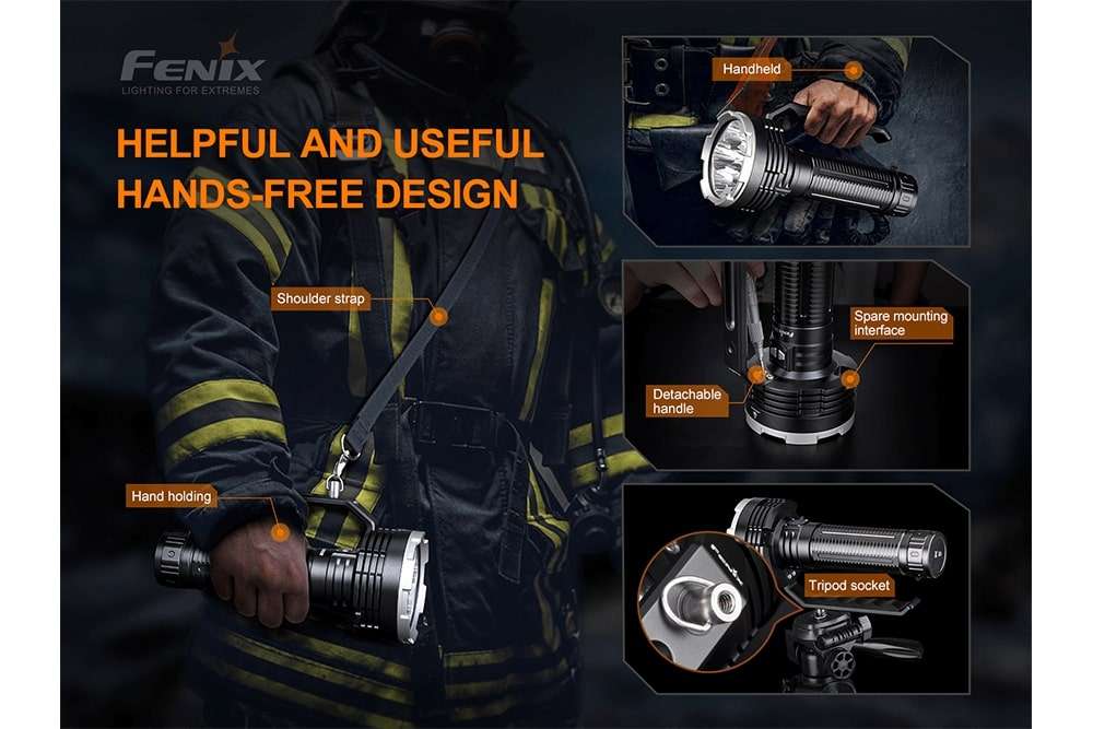 Palmarius Outdoors Fenix LR80R Rechargeable LED Searchlight - 18000 Lumens Searchlight