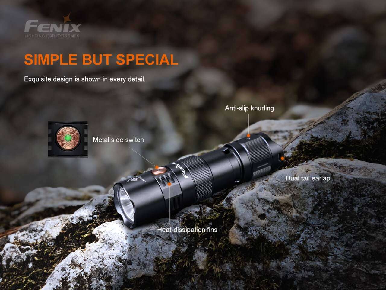 Palmarius Outdoors Fenix PD25R Rechargeable LED Flashlight EDC Flashlight