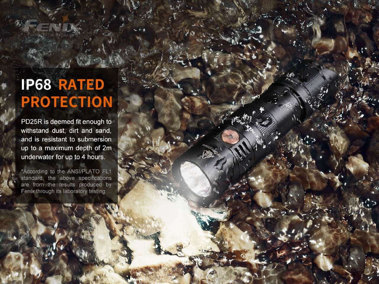Palmarius Outdoors Fenix PD25R Rechargeable LED Flashlight EDC Flashlight