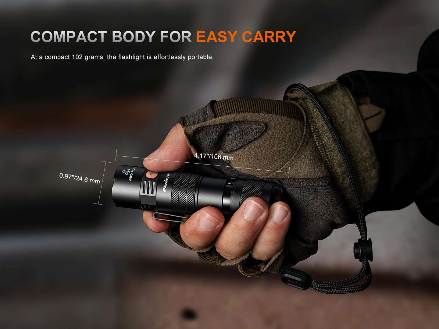 Palmarius Outdoors Fenix PD26R ACE Multi-Mode Compact Tactical Flashlight EDC Flashlight