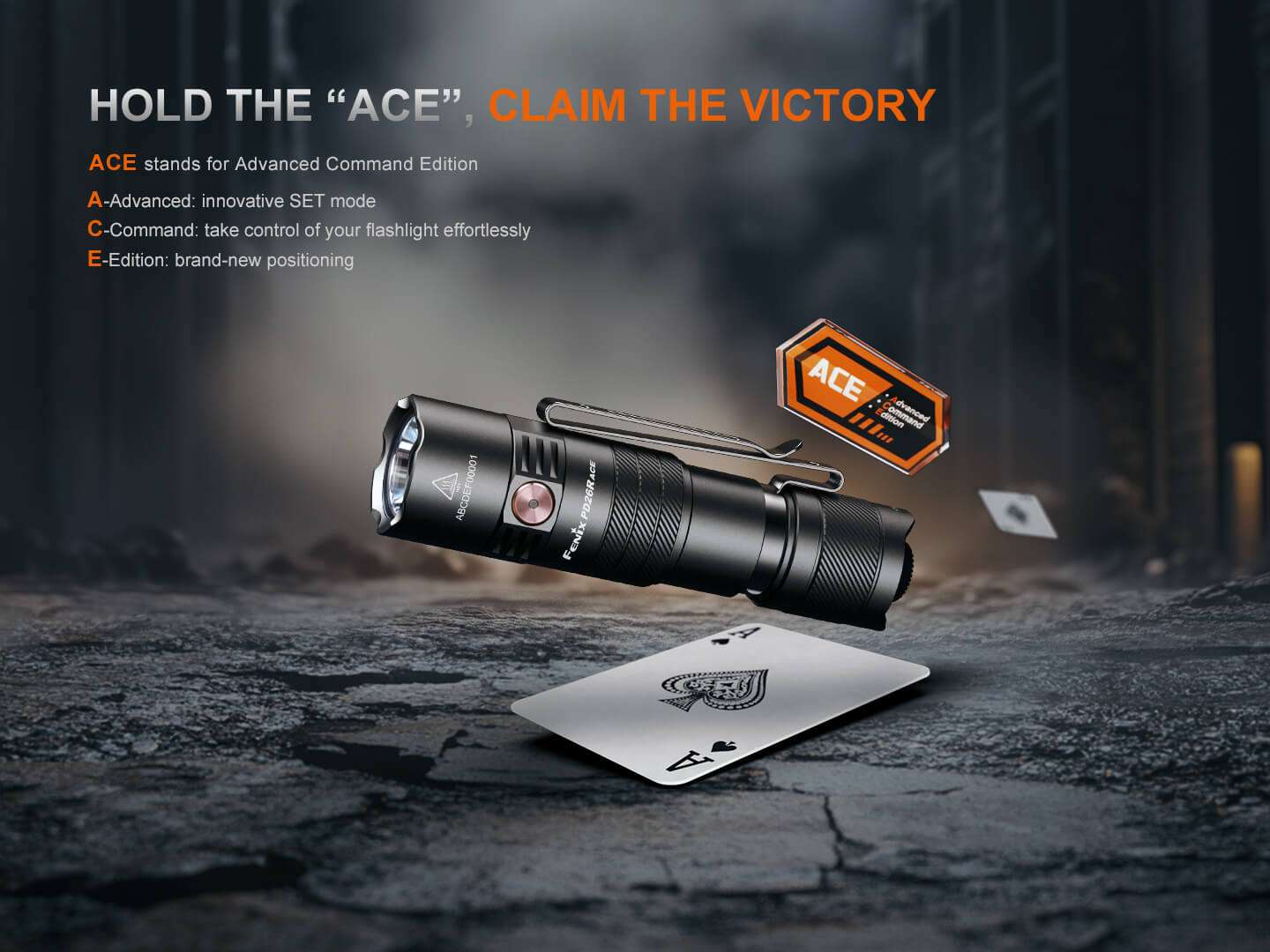 Palmarius Outdoors Fenix PD26R ACE Multi-Mode Compact Tactical Flashlight EDC Flashlight