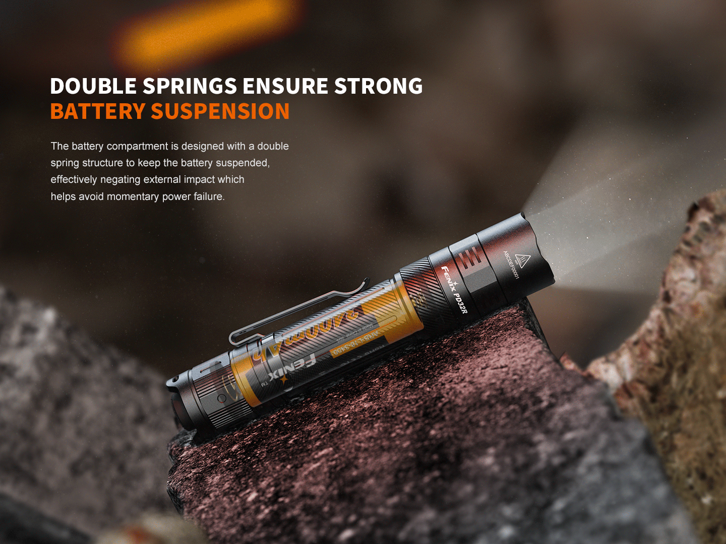 Palmarius Outdoors Fenix PD32R Rechargeable Silent Switch LED Flashlight Tactical Flashlight