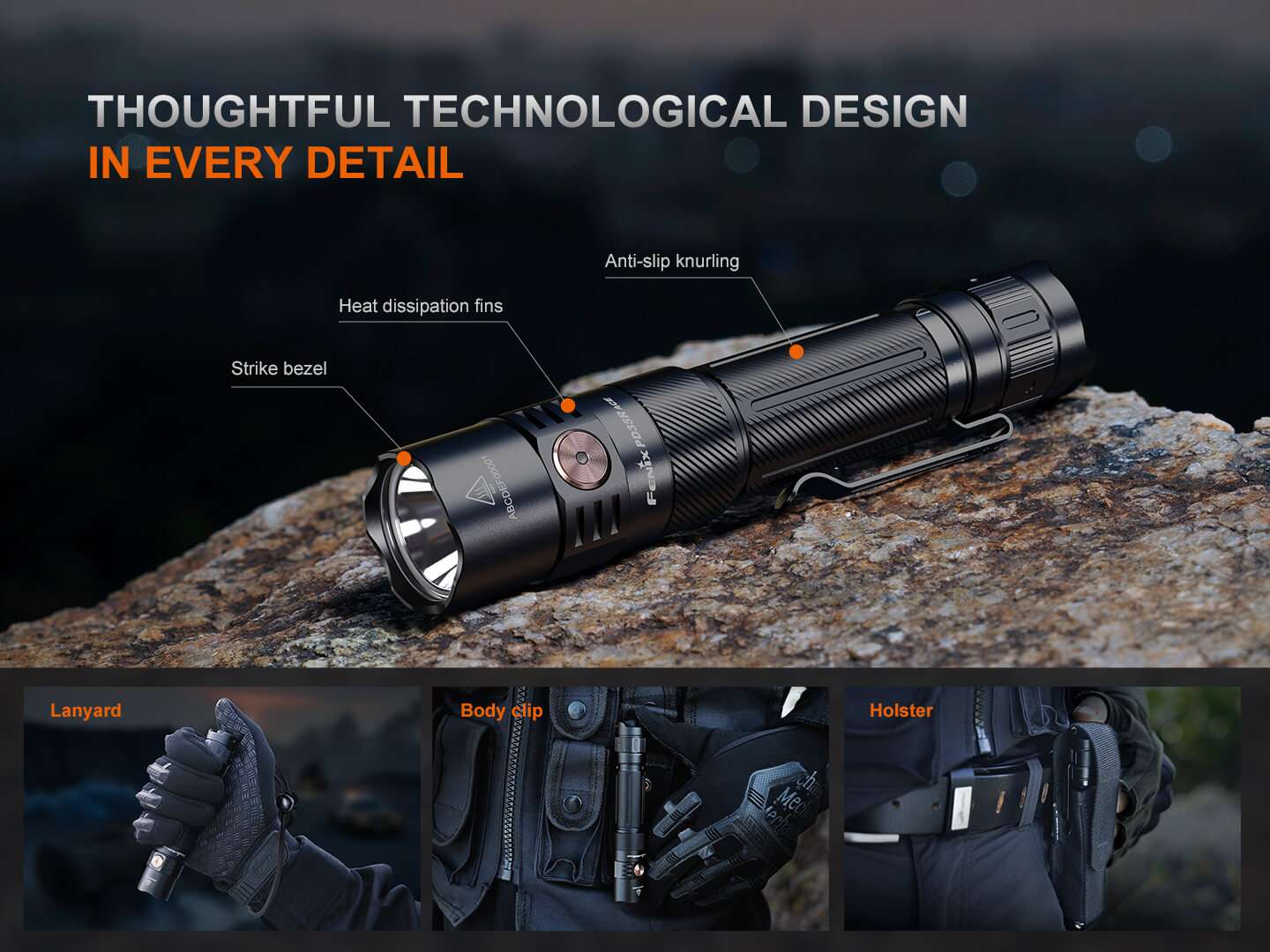 Palmarius Outdoors Fenix PD35R ACE Multi-mode Tactical Flashlight EDC Flashlight