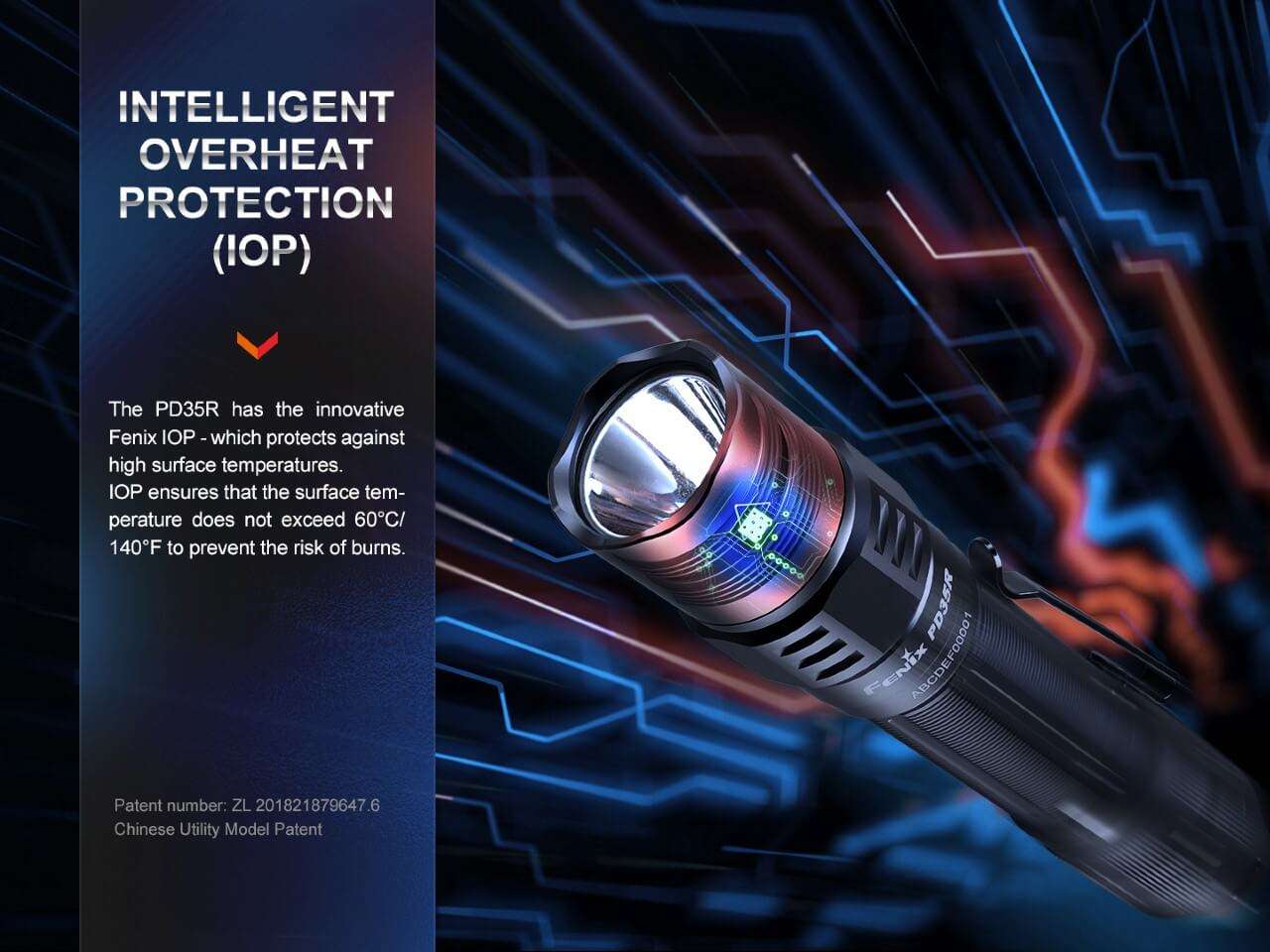 Palmarius Outdoors Fenix PD35R Compact Rechargeable Tactical Flashlight Rechargeable Flashlight