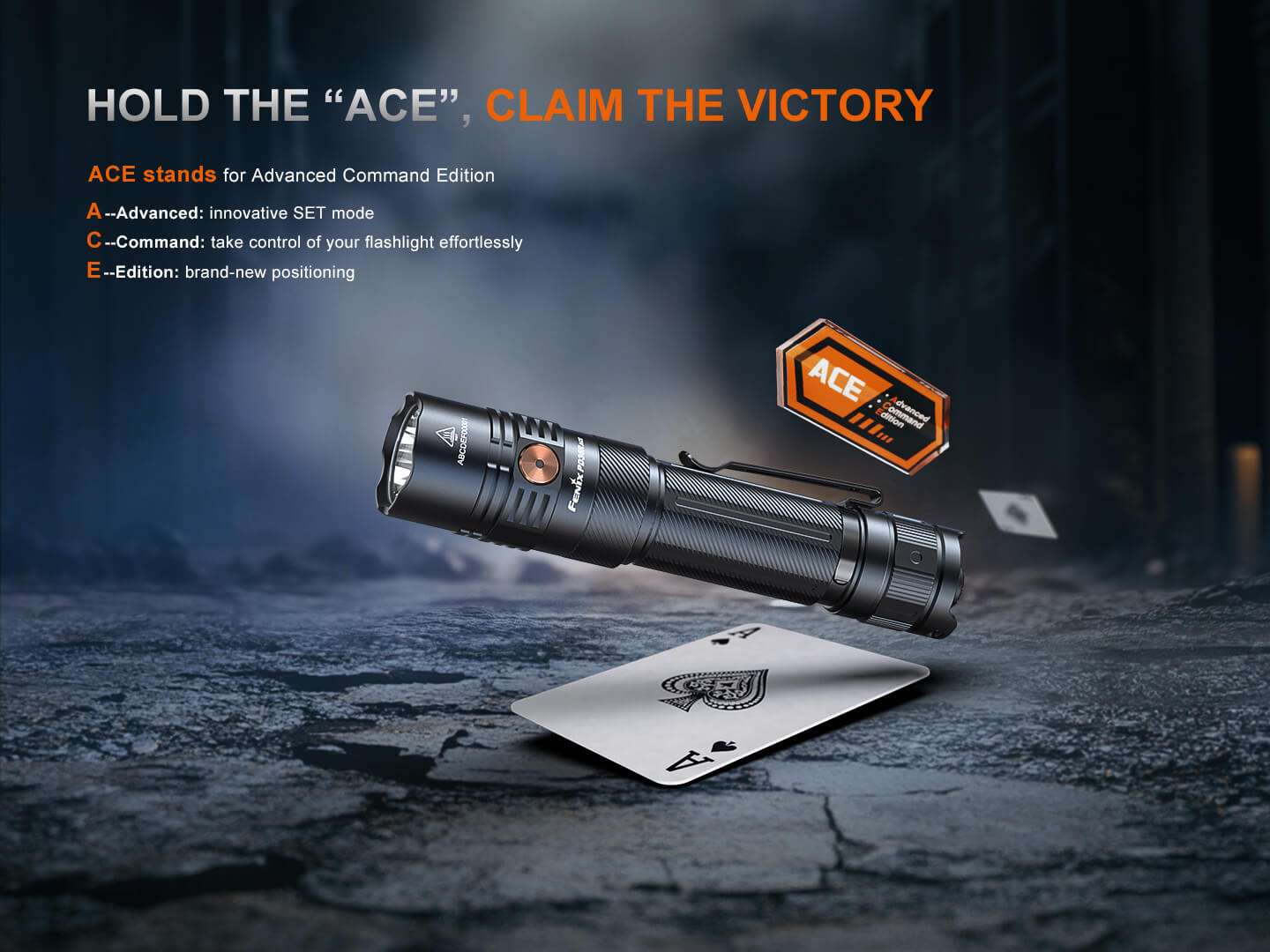 Palmarius Outdoors Fenix PD36R ACE Customizable Multi-Mode Flashlight Tactical Flashlight
