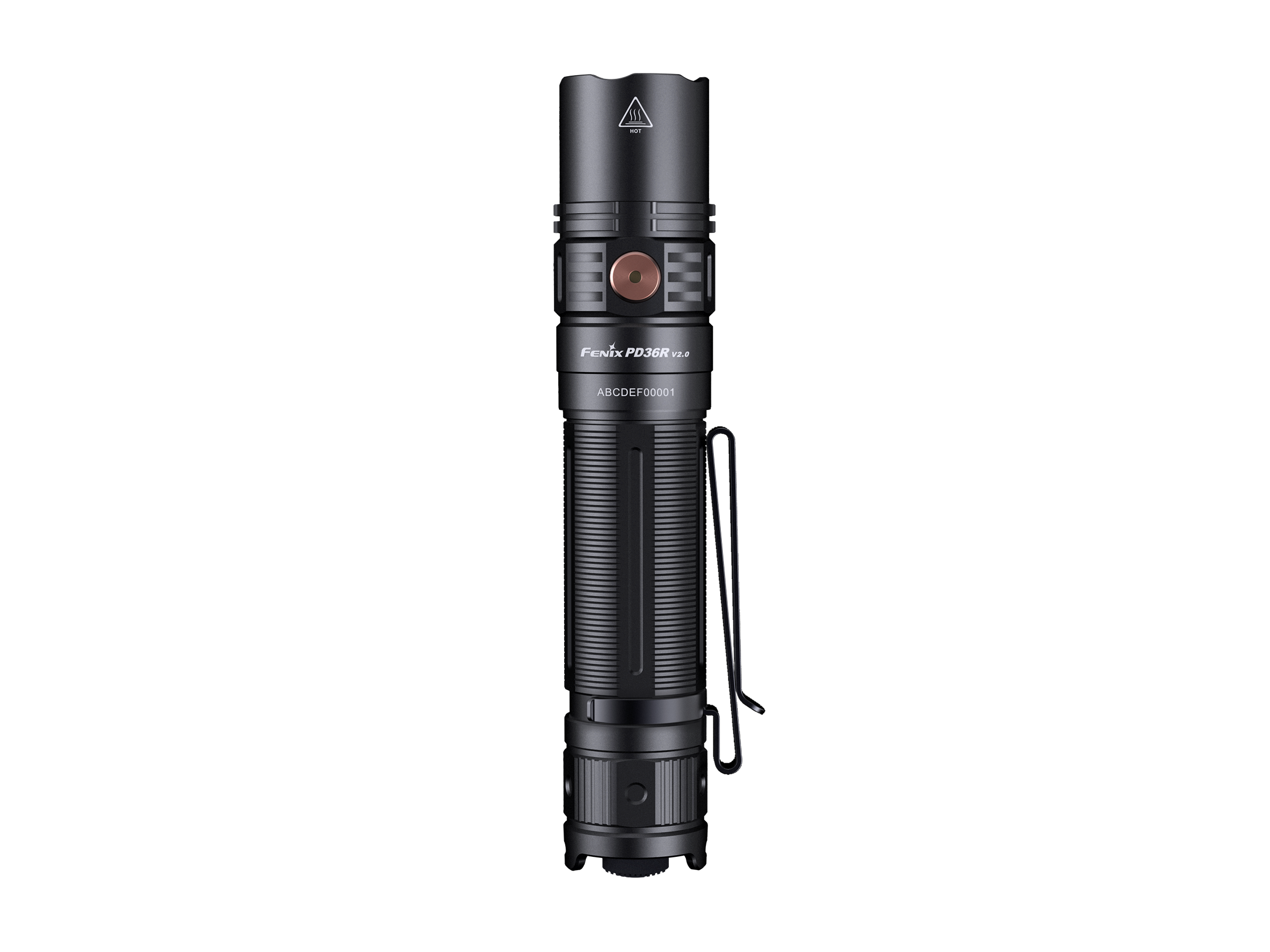 Palmarius Outdoors Fenix PD36R V2 Compact Rechargeable Tactical Flashlight - 1700 Lumens Tactical Flashlight