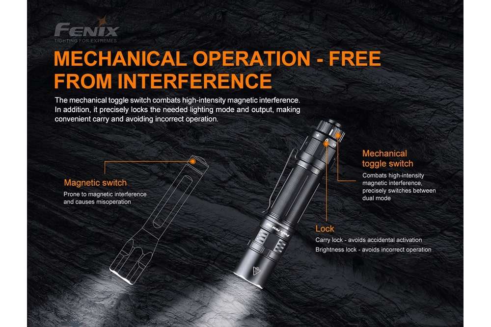 Palmarius Outdoors Fenix PD36 TAC Tactical Flashlight - 3000 Lumens Tactical Flashlight