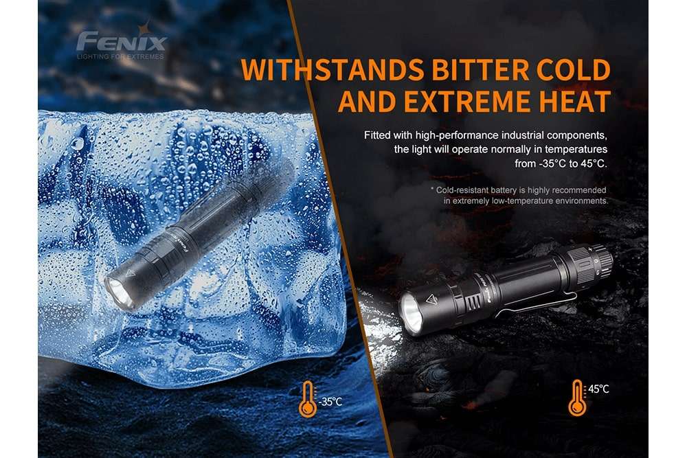 Palmarius Outdoors Fenix PD36 TAC Tactical Flashlight - 3000 Lumens Tactical Flashlight