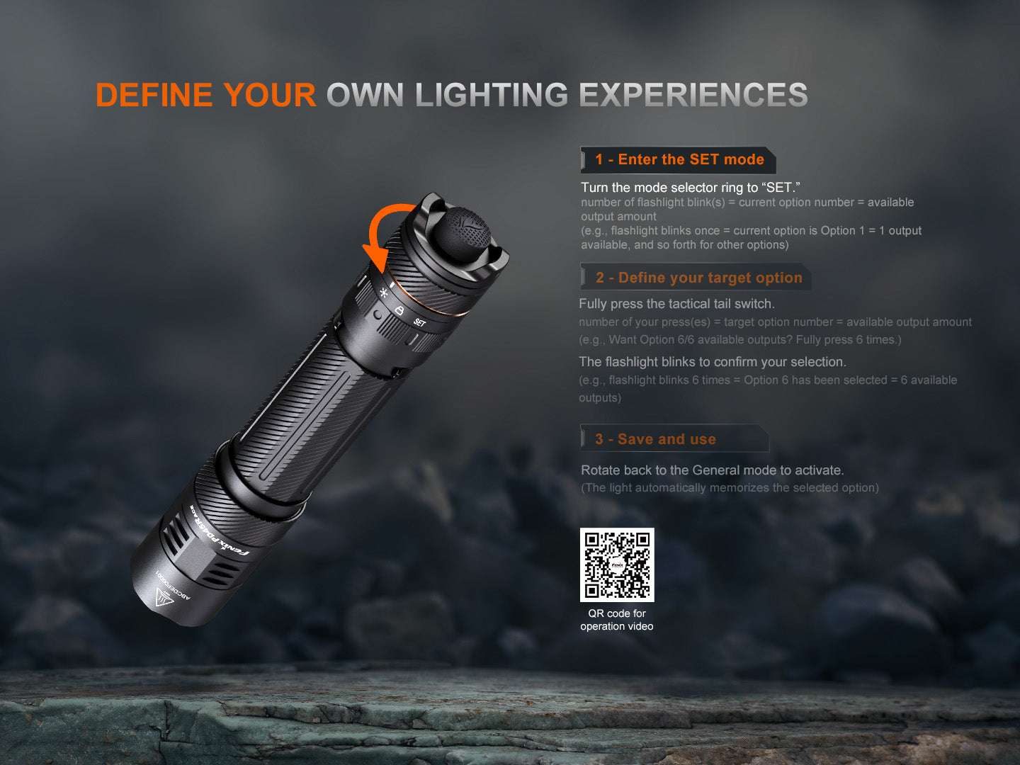 Palmarius Outdoors Fenix PD45R ACE Multi-Mode Tactical Flashlight Tactical Flashlight