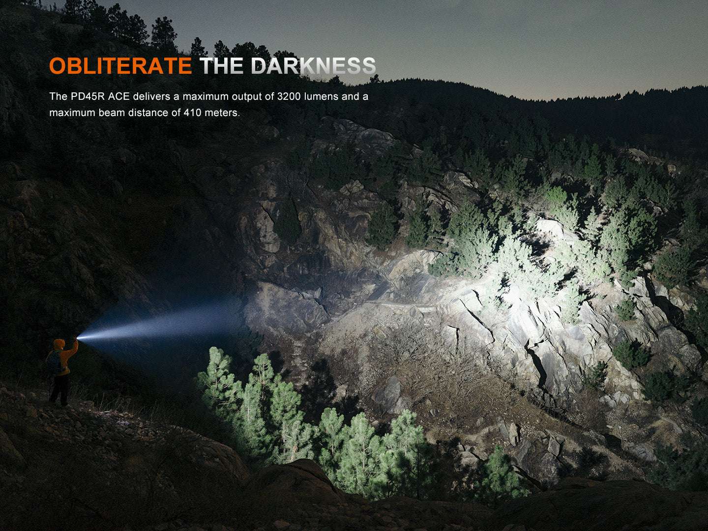 Palmarius Outdoors Fenix PD45R ACE Multi-Mode Tactical Flashlight Tactical Flashlight
