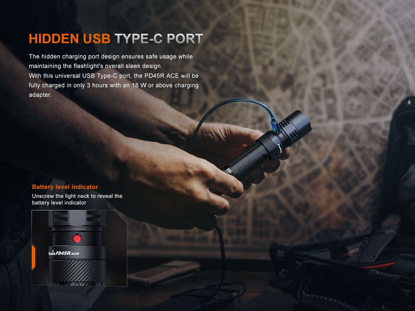 Palmarius Outdoors Fenix PD45R ACE Multi-Mode Tactical Flashlight Tactical Flashlight