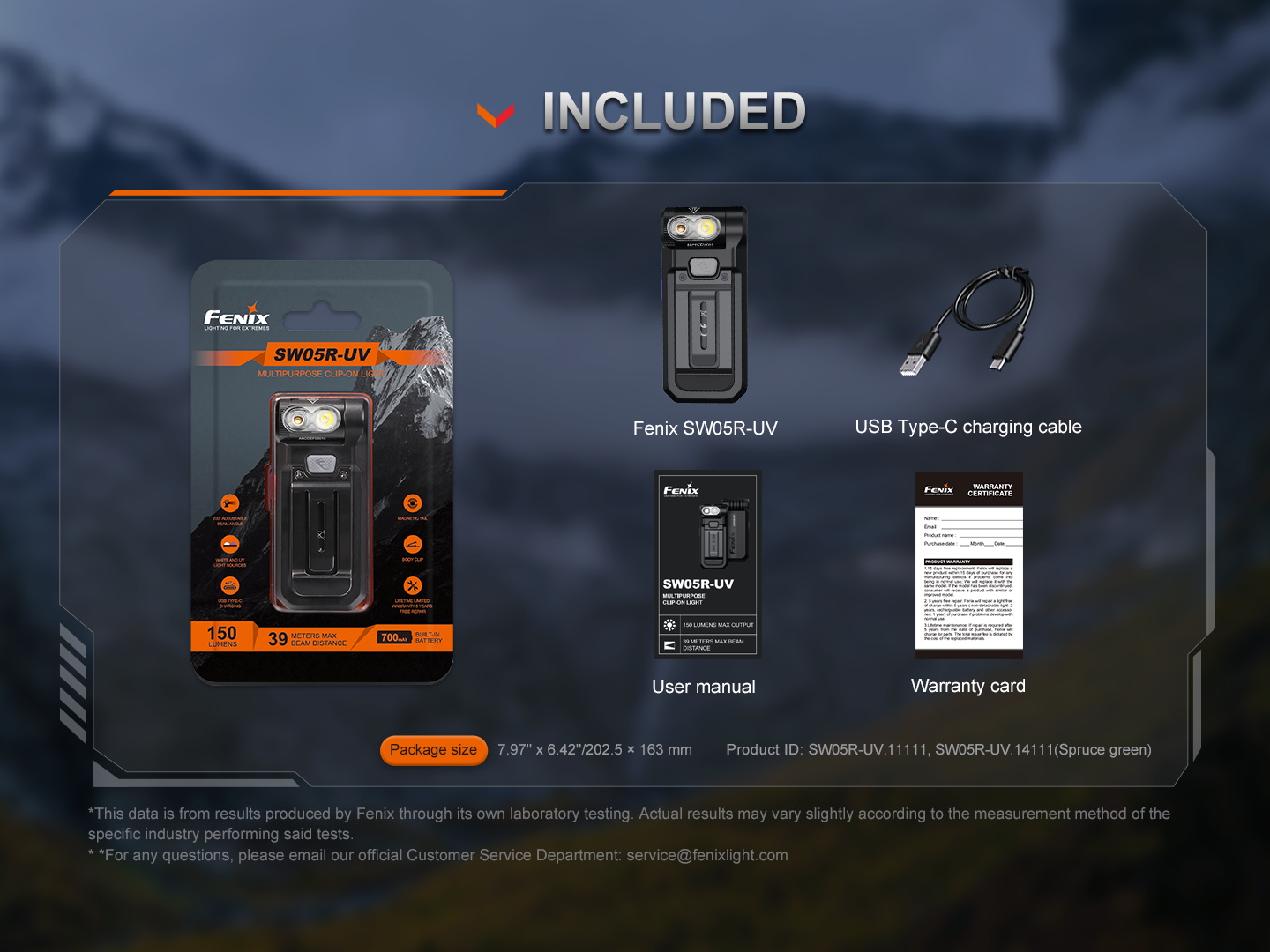 Palmarius Outdoors Fenix SW05R Multipurpose Clip-On Light with Red or UV Output EDC Flashlight