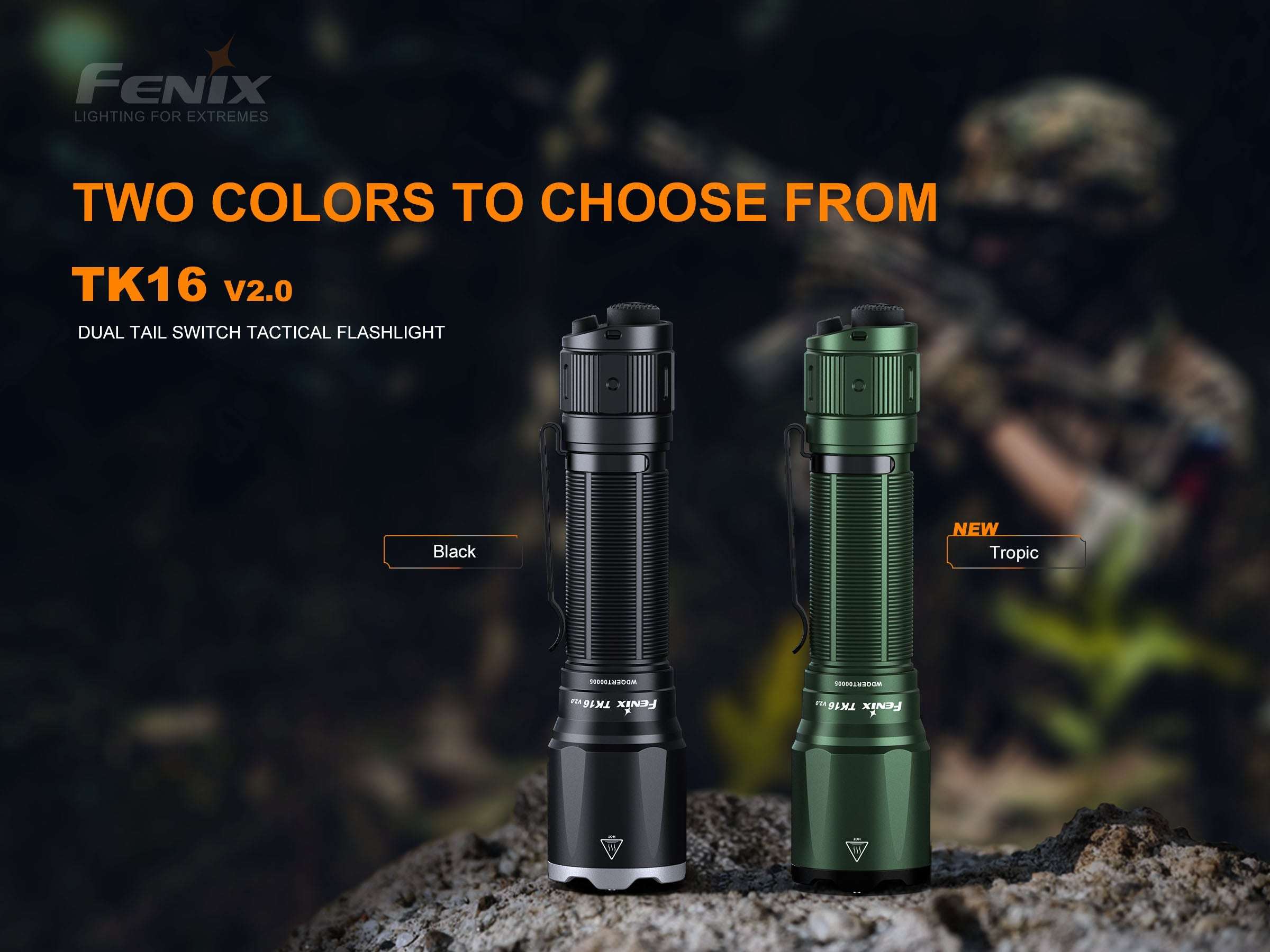 Palmarius Outdoors Fenix TK16 V2.0 Tactical Flashlight - 3100 Lumens Tactical Flashlight