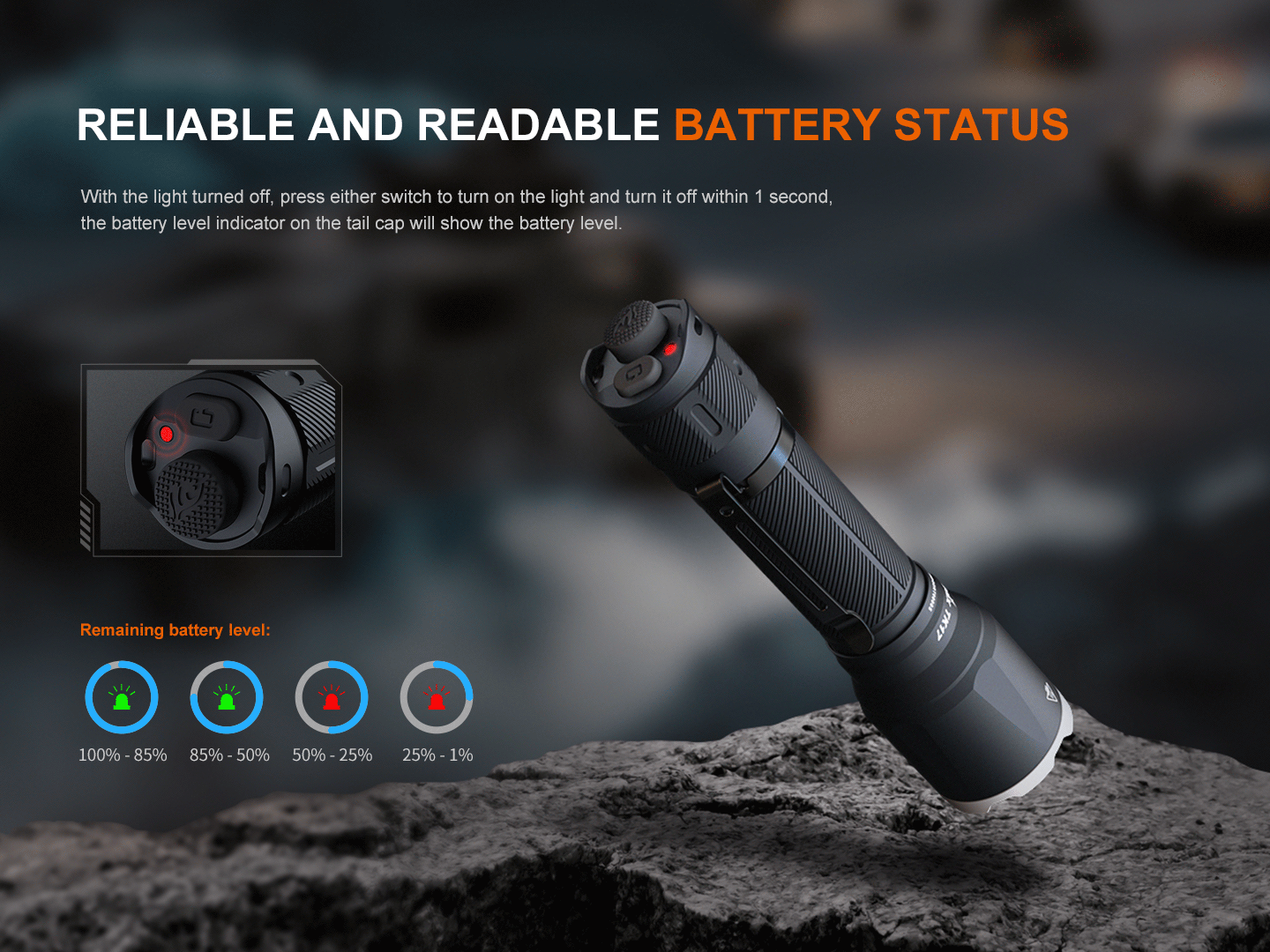 Palmarius Outdoors Fenix TK17 Dual Switch Tactical Flashlight Tactical Flashlight