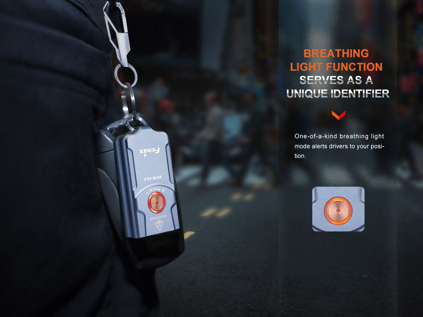 Palmarius Outdoors Fenix E03R V2 Keychain Flashlight Keychain Flashlight