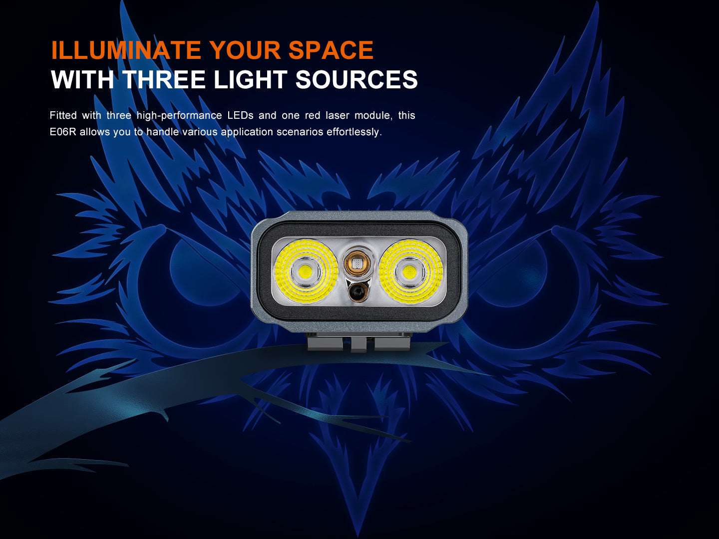 Palmarius Outdoors Fenix E06R Keychain Light with White, UV, and Red Laser Lights Keychain Flashlight