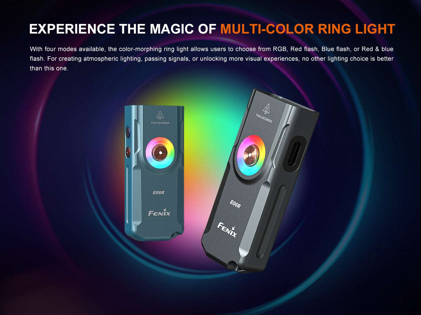Palmarius Outdoors Fenix E06R Keychain Light with White, UV, and Red Laser Lights Keychain Flashlight