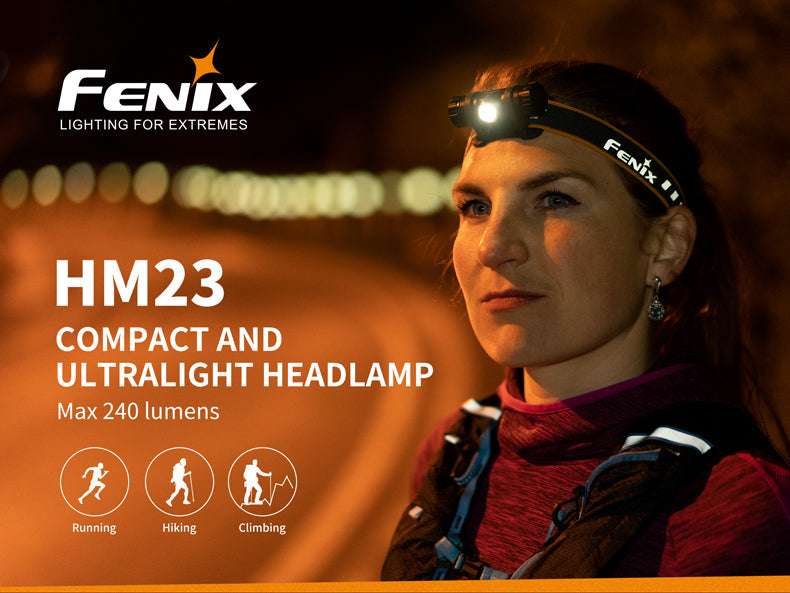 Palmarius Outdoors Fenix HM23 Compact Hiking and Running Headlamp - Discontinued Headlamp