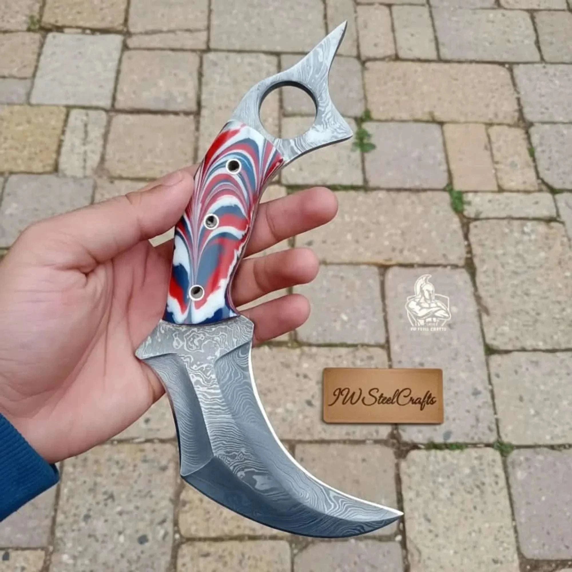 Palmarius Outdoors Custom Hand Forged Du Hoc Karambit Knife karambit knife