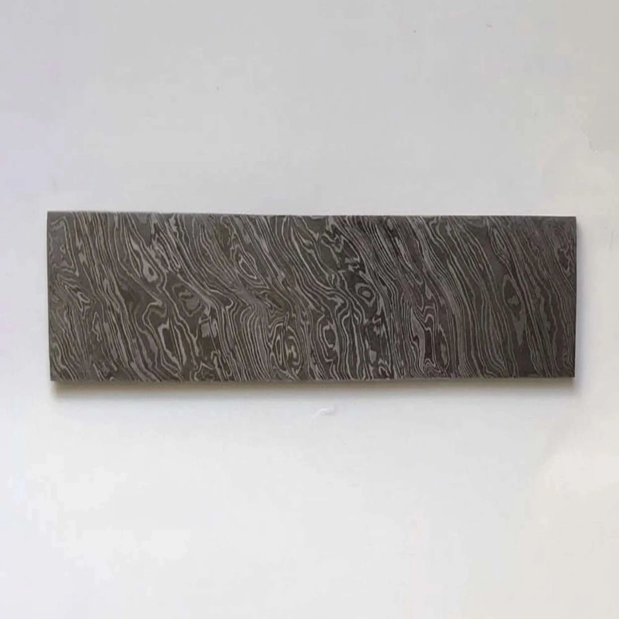 Palmarius Outdoors Homestead Firestorm Damascus Bar 8" Billet Bar Blank for Custom Knife Making Bullet bar
