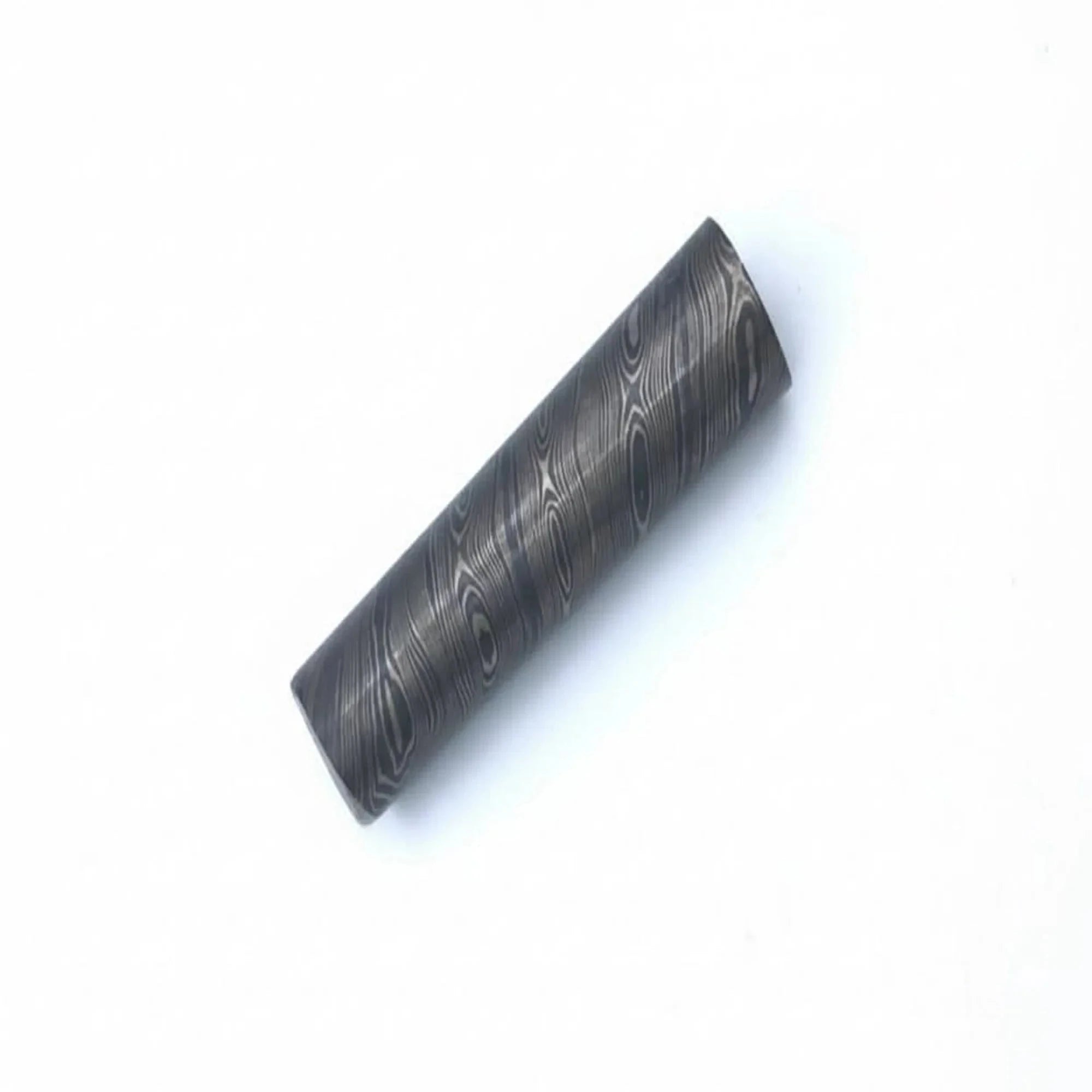 Palmarius Outdoors Onyx Damascus Rod 4" Damascus Steel Round Bar Rod 1-1/8 Diameter for Ring Making Damascus Rod