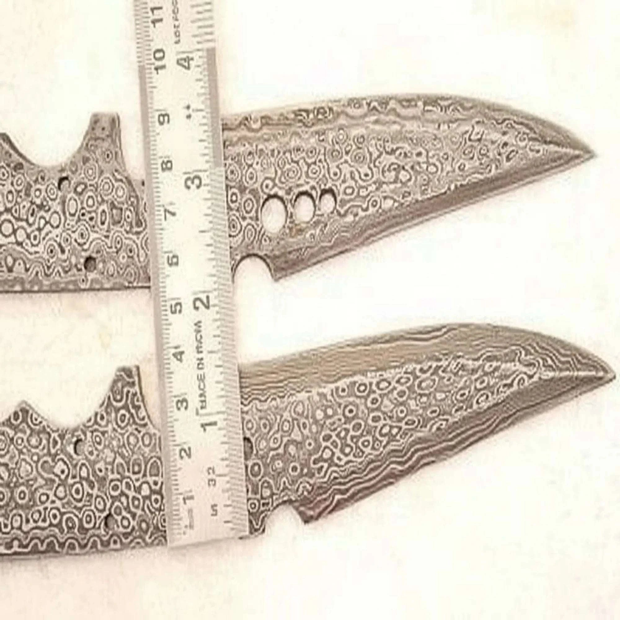 Palmarius Outdoors Handmade Damascus Steel Hunting Knives Fixed Blank Blades / Knife Making Material DK-0120 Knife blank Blades