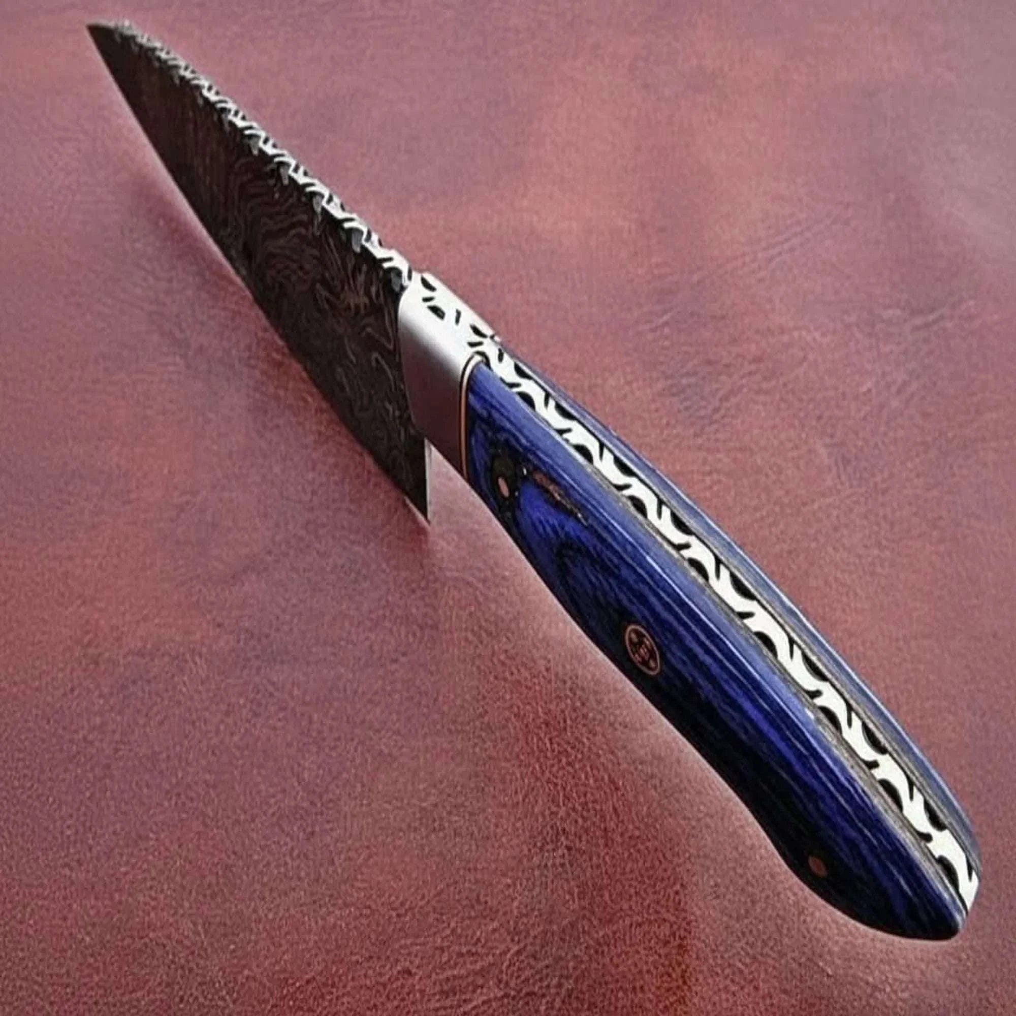 Palmarius Outdoors Custom Handmade Damascus Steel Full Tang Chef Knife / Vegetable Knife / Kitchen Knife DK-0130 Chef Knives