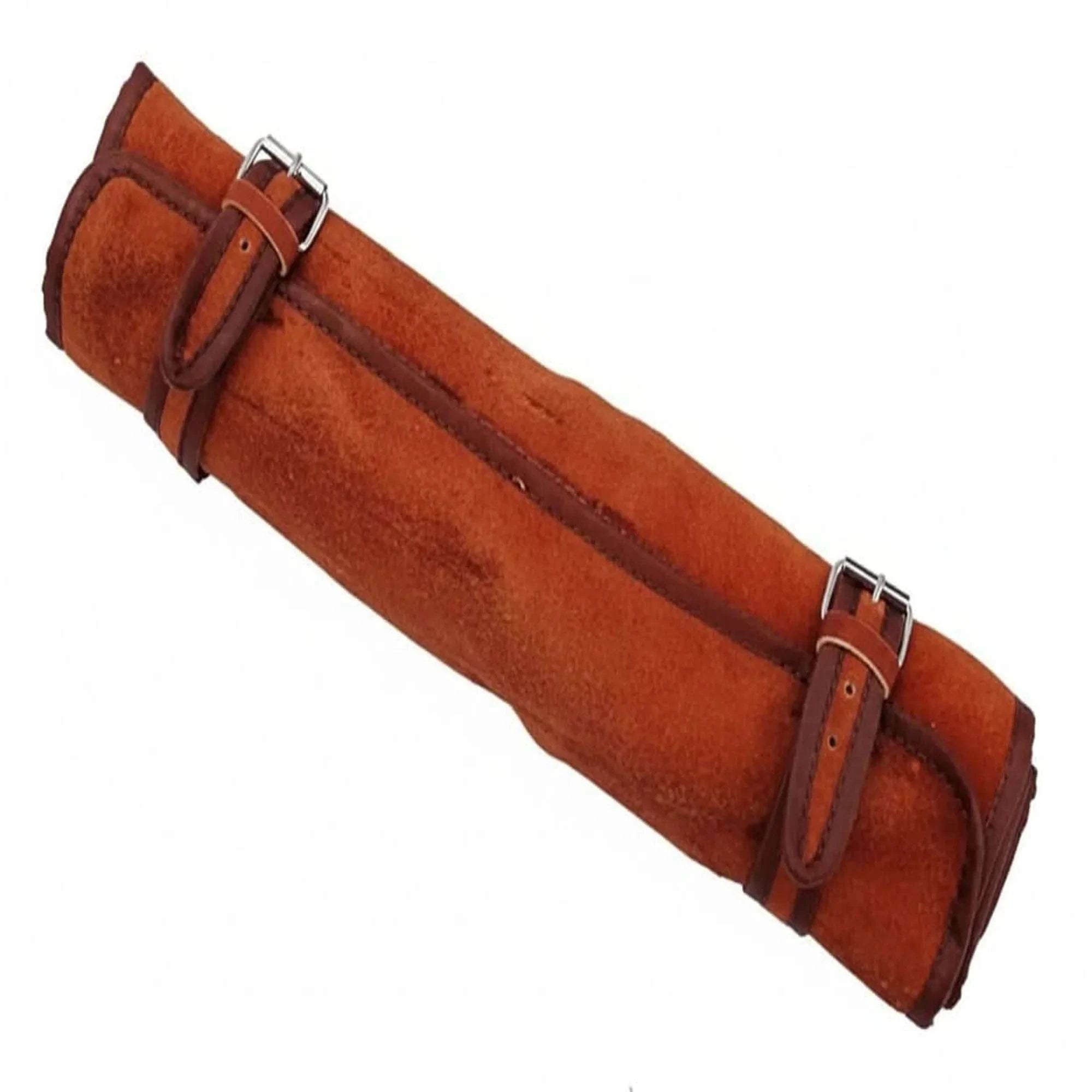 Palmarius Outdoors best chef knife Custom Handmade Leather Roll Bag for 7 pieces set / Chef sets Bag german knife DK-0138