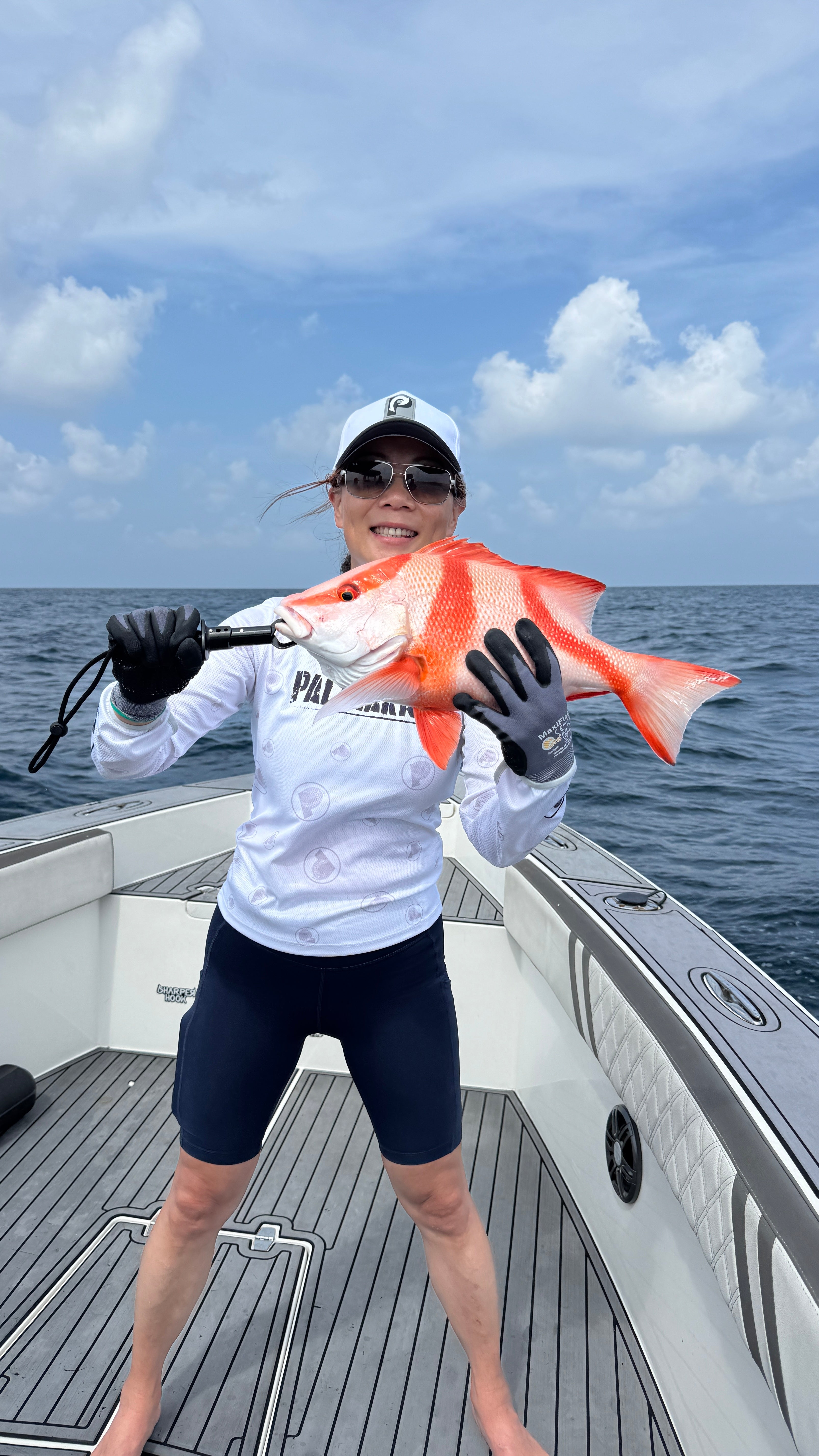 Palmarius Fishing Cap Mesh velcro closure Ponytail friendly
