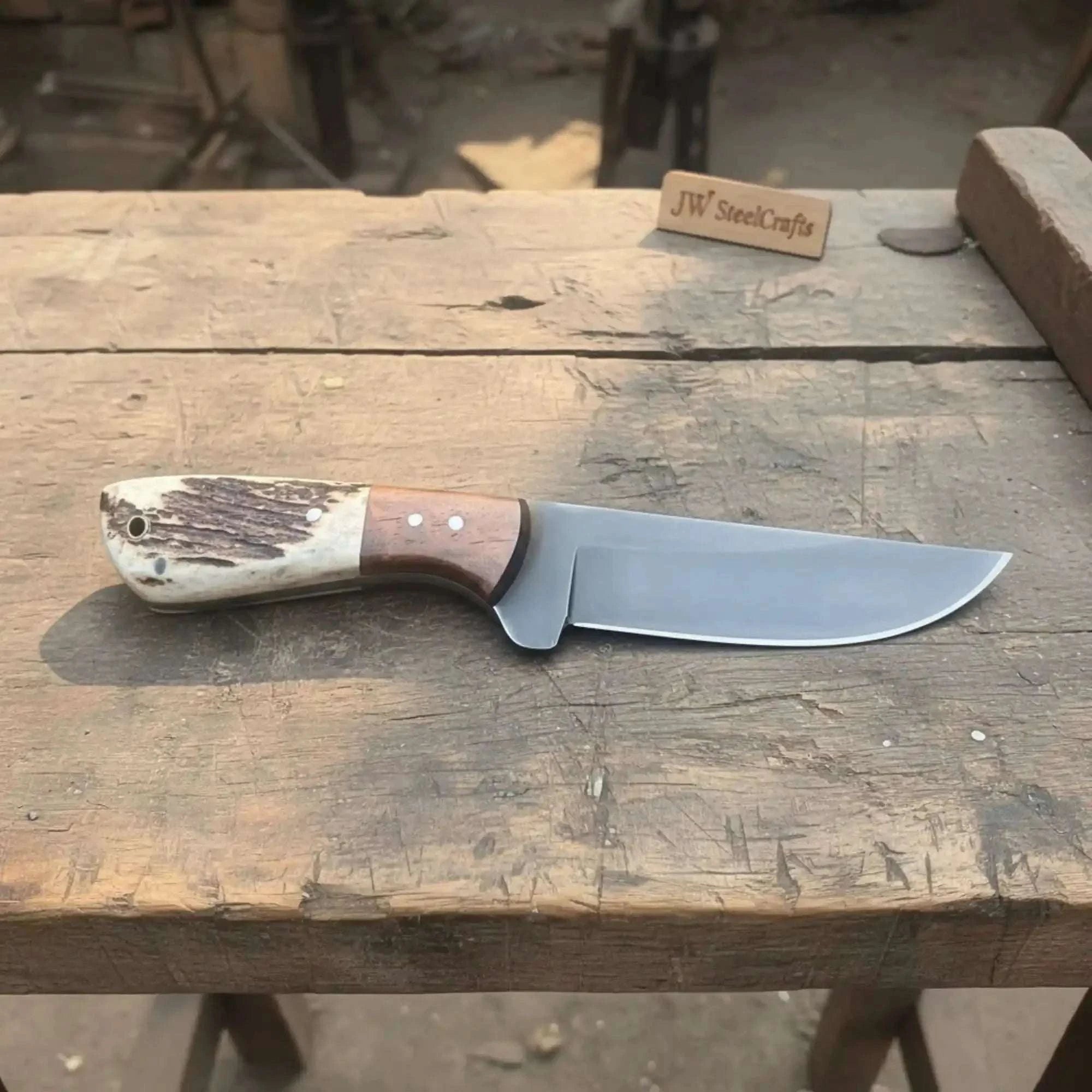 Palmarius Outdoors Compact Utility Knife 4 Inch Blade Outdoor Fixed Blade Tool Skinner Knife