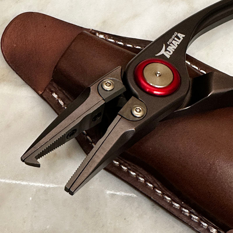 Curved Jaw Pliers Ti + Aluminum Pliers with Tungsten Braid Cutter | Palmarius Outdoor Products
