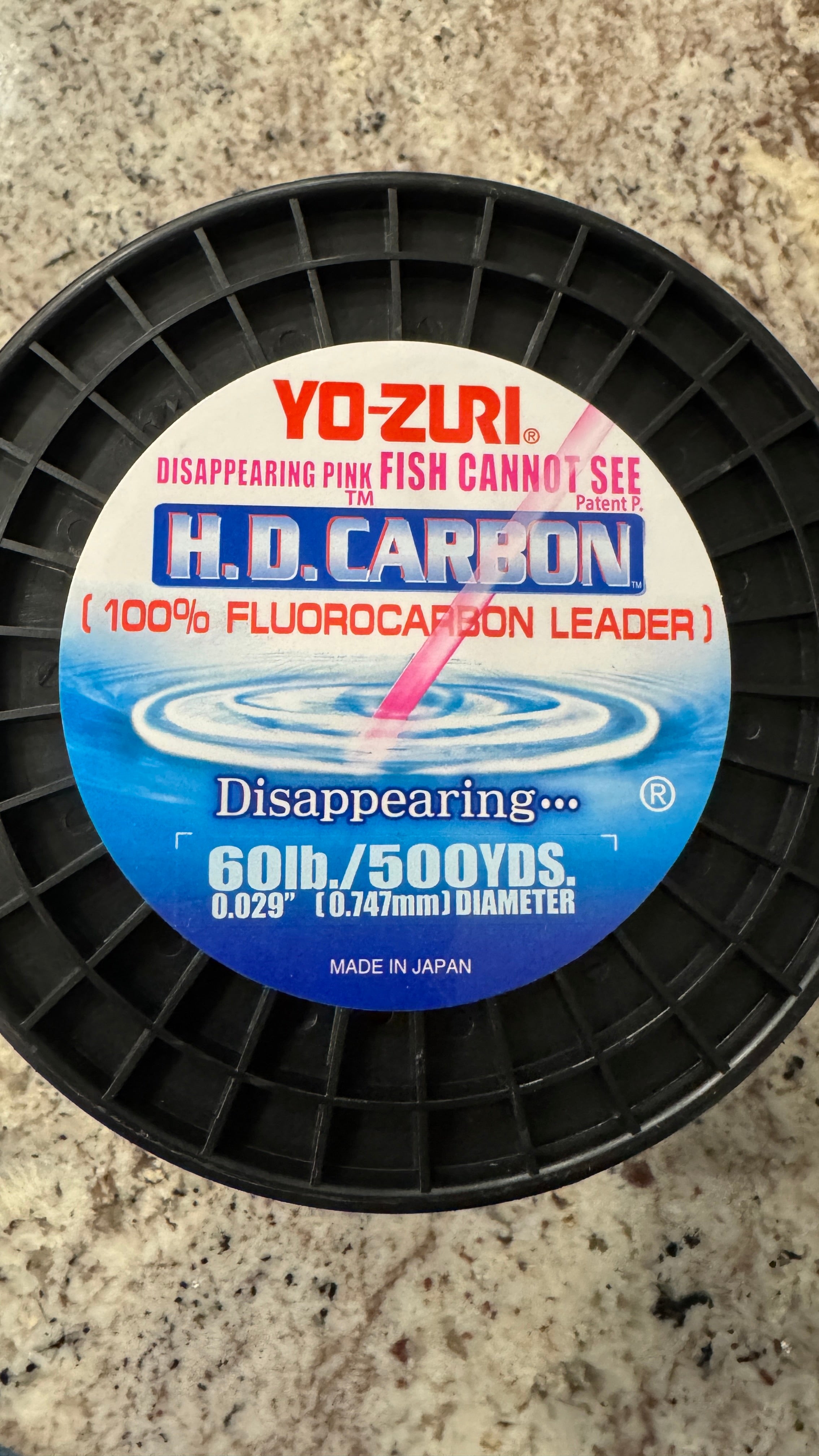 Yo-Zuri HD Carbon Disappearing Pink 500 Yard Spool