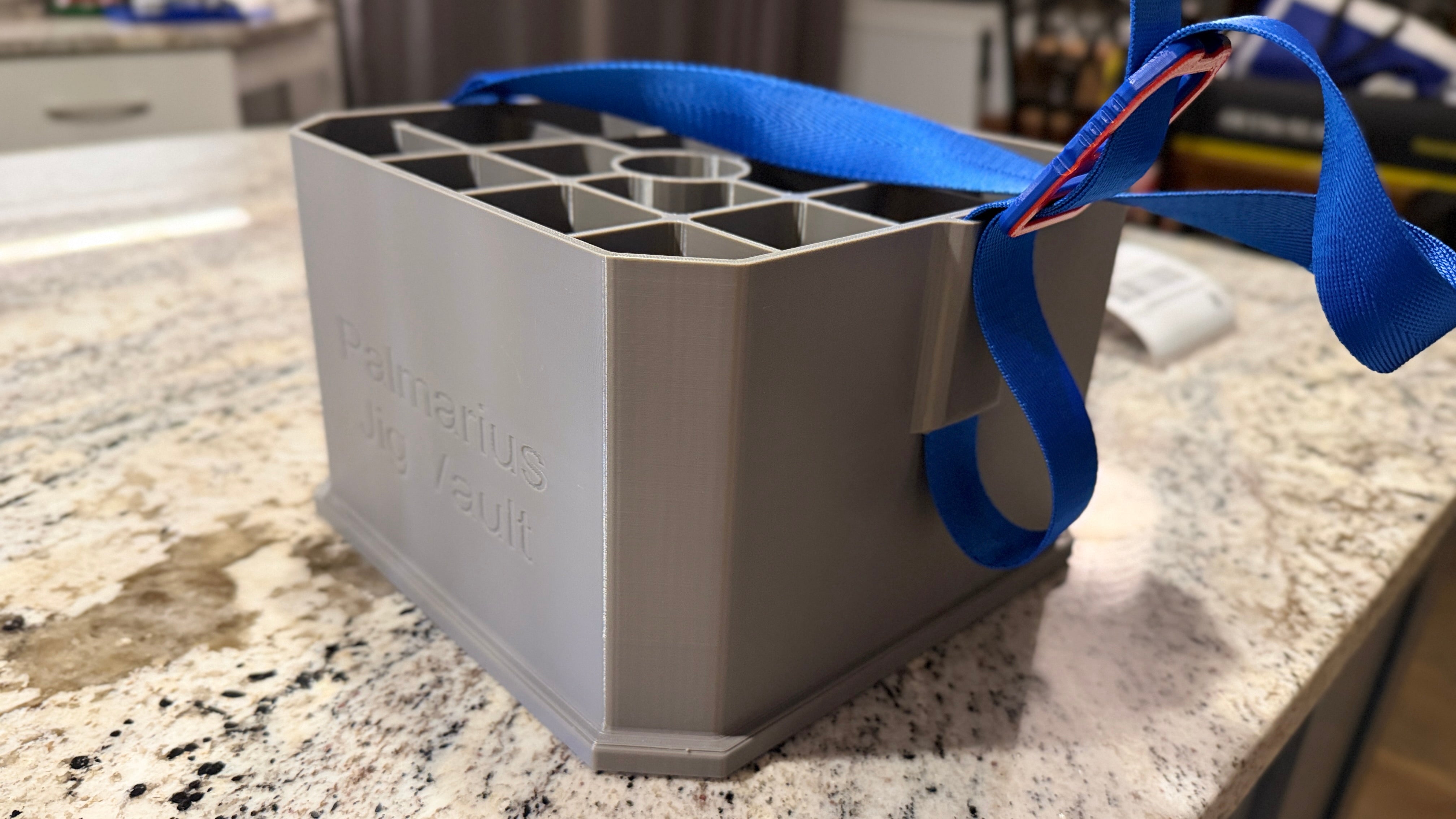 Jig Vault™ Shorti Square Jig Bucket Skeleton with Carry Strap