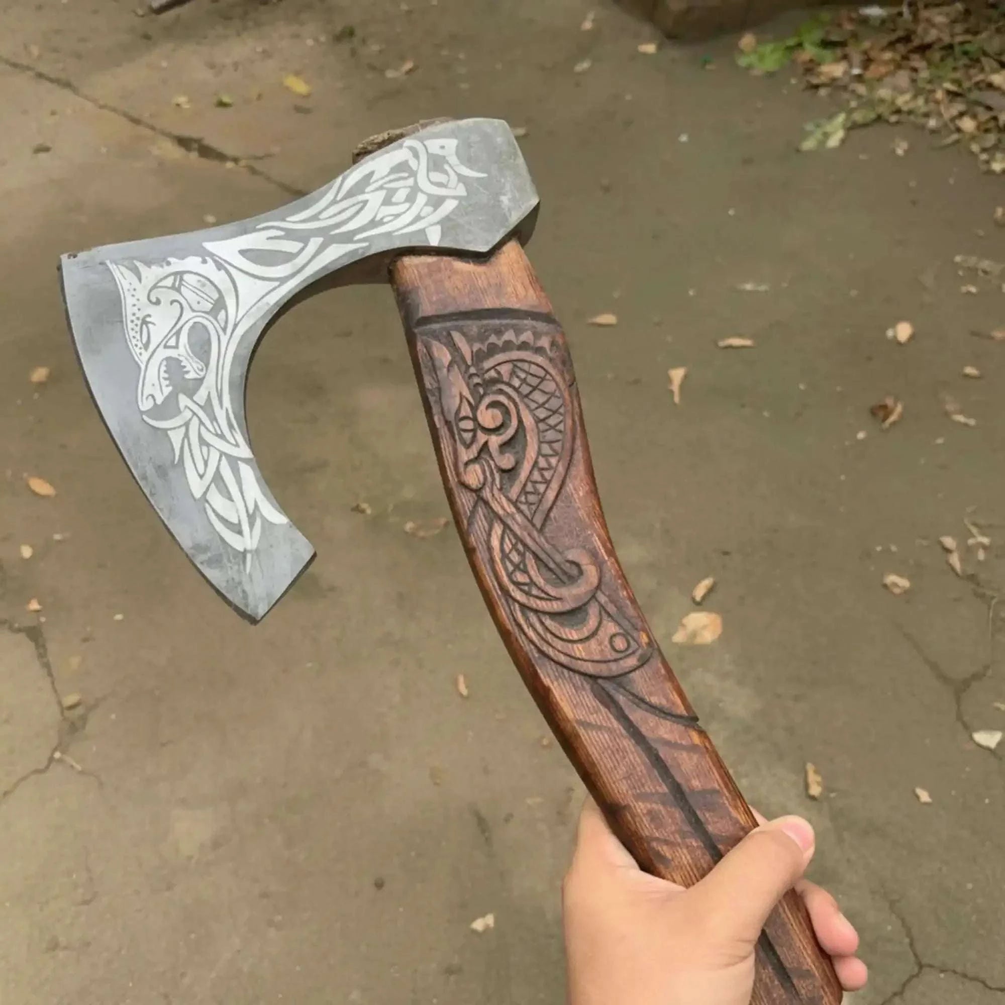 Palmarius Outdoors Skeggox Style Viking Bearded Axe Hand Forged | Outdoor Utility Tool