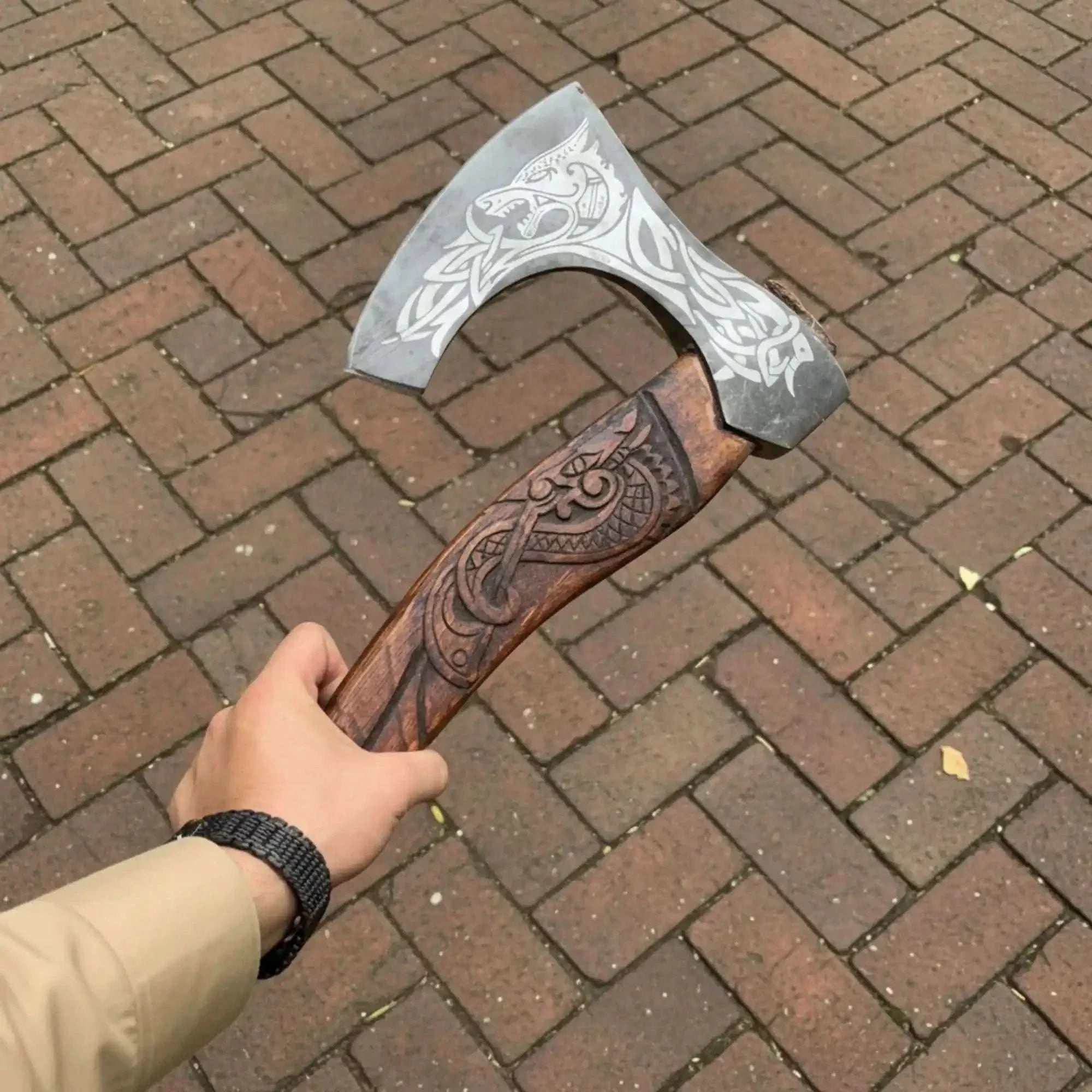 Palmarius Outdoors Skeggox Style Viking Bearded Axe Hand Forged | Outdoor Utility Tool