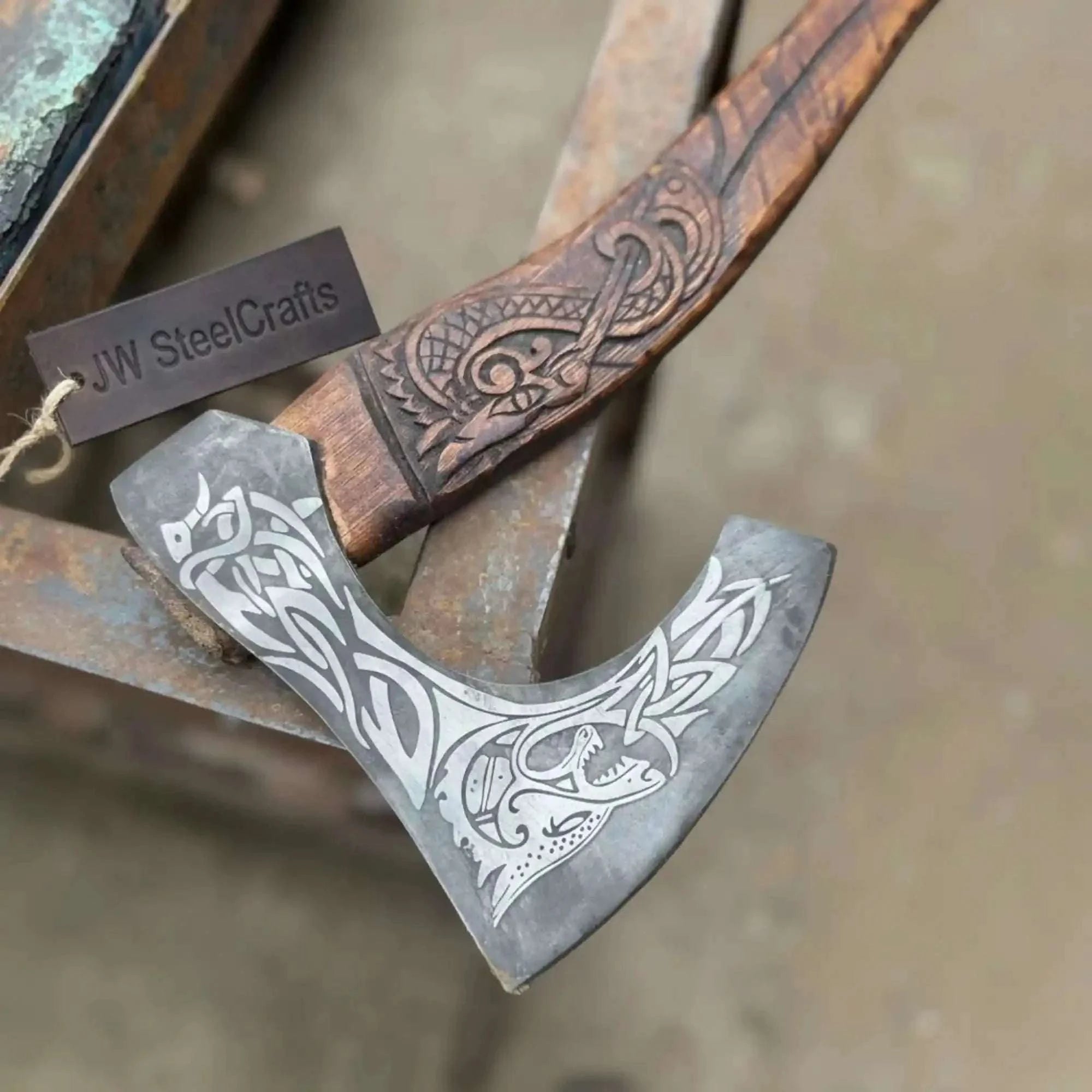 Palmarius Outdoors Skeggox Style Viking Bearded Axe Hand Forged | Outdoor Utility Tool