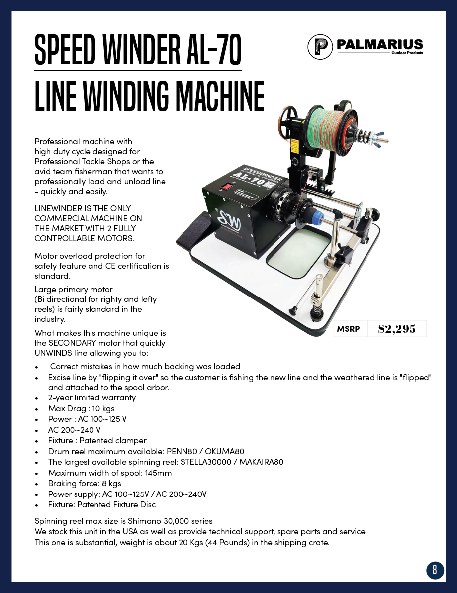 SpeedWinder AL-70 Plus Line Winder