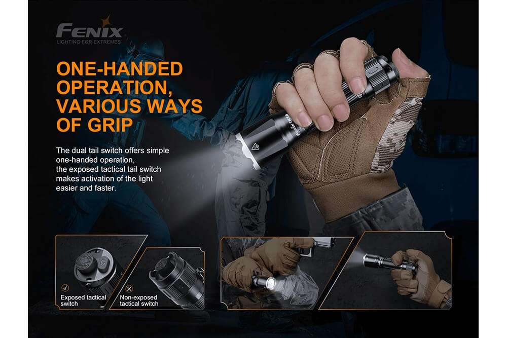 Palmarius Outdoors Fenix TK16 V2.0 Tactical Flashlight - 3100 Lumens Tactical Flashlight