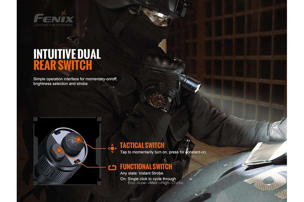 Palmarius Outdoors Fenix TK20R V2.0 Rechargeable Flashlight | 3000 lumens Tactical Flashlight